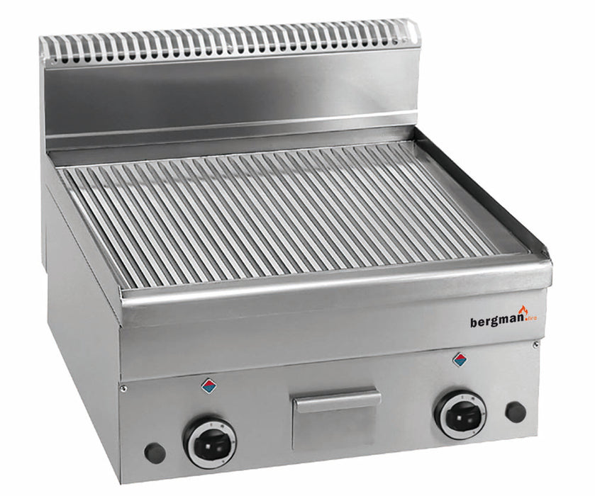 bergman Profiline Plus 600 Gas-Grillplatte gerillt - 10,2 kW