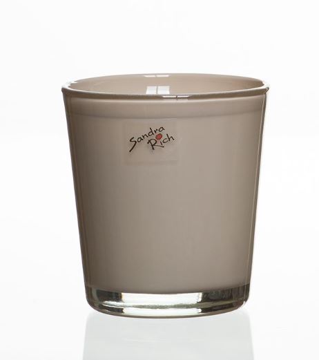 ORCHID - Teelichthalter - Glas - Ø 10 x 11 cm - Pastellbraun