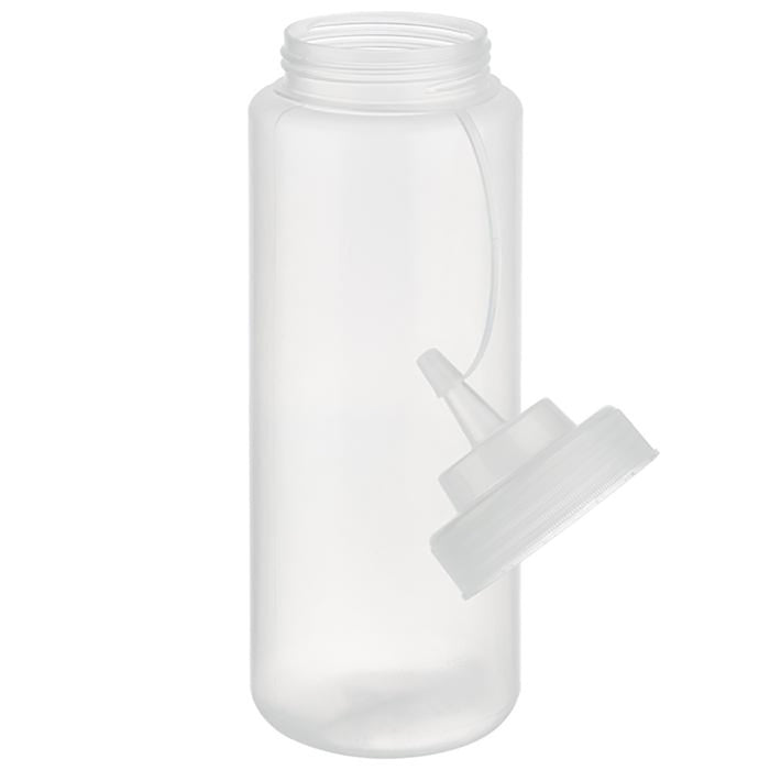 Quetschflasche 1,025 l - PE - Transparent