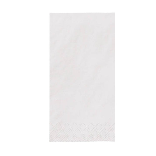 Zelltuchserviette -  33  x  33 cm  -  1/8 Falz  - 2 - lagig  -  Weiß (250 Stk.)
