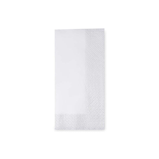 Zelltuchserviette-  33  x  33 cm  -  1/8 Falz  - 3 - lagig  -  Weiß (250 Stk.)