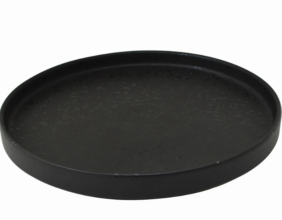 KADEN RUSTIC Teller mit Rand, Dessert Ø 20 x 2,5 cm - Black