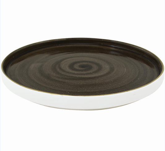 KADEN JAVA Teller mit Rand, Dessert Ø 20 x 2,5 cm - Brown