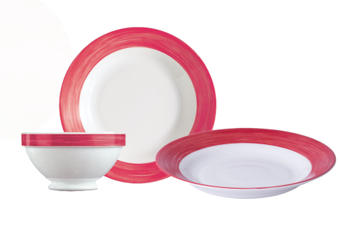 BRUSH Kinder-Gedeck-Set - Red - 72-tlg.