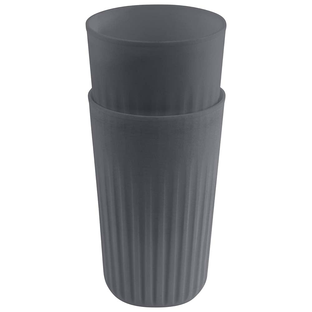 TO-GO Mehrwegbecher - (Ø 8,5 x 13,5) - 0,4 l - (PP) - Grau