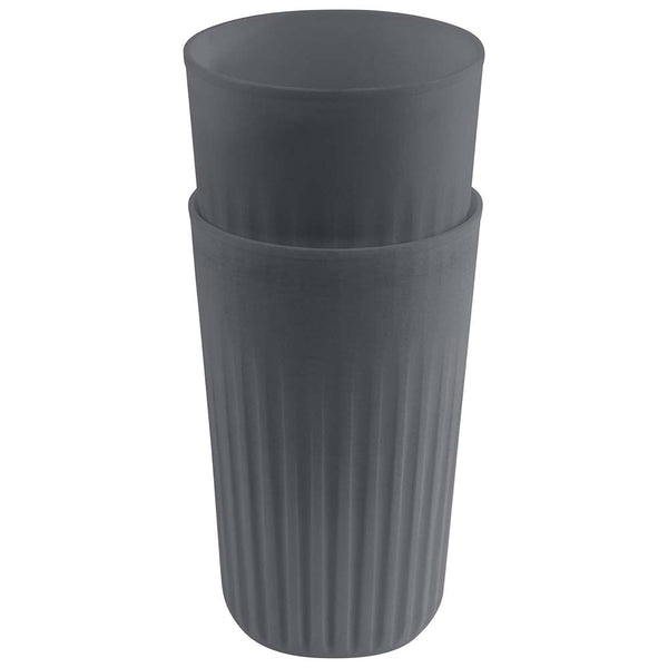 TO-GO Mehrwegbecher - (Ø 8,5 x 13,5) - 0,4 l - (PP) - Grau