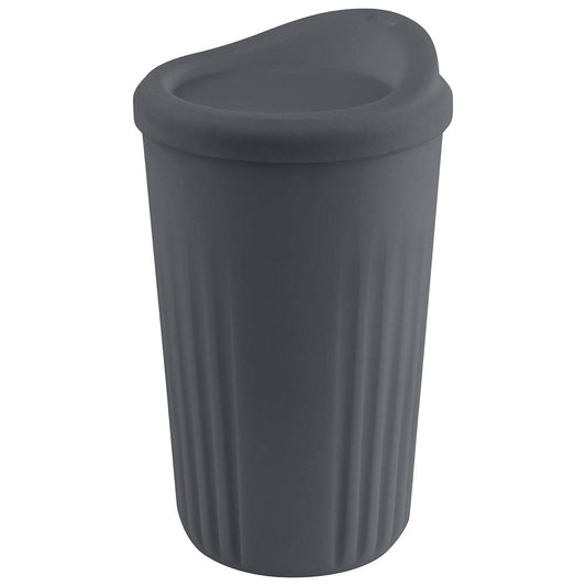 TO-GO Deckel für Mehrwegbecher - (Ø 8,5 x 2,5 cm) - (PP) - Grau