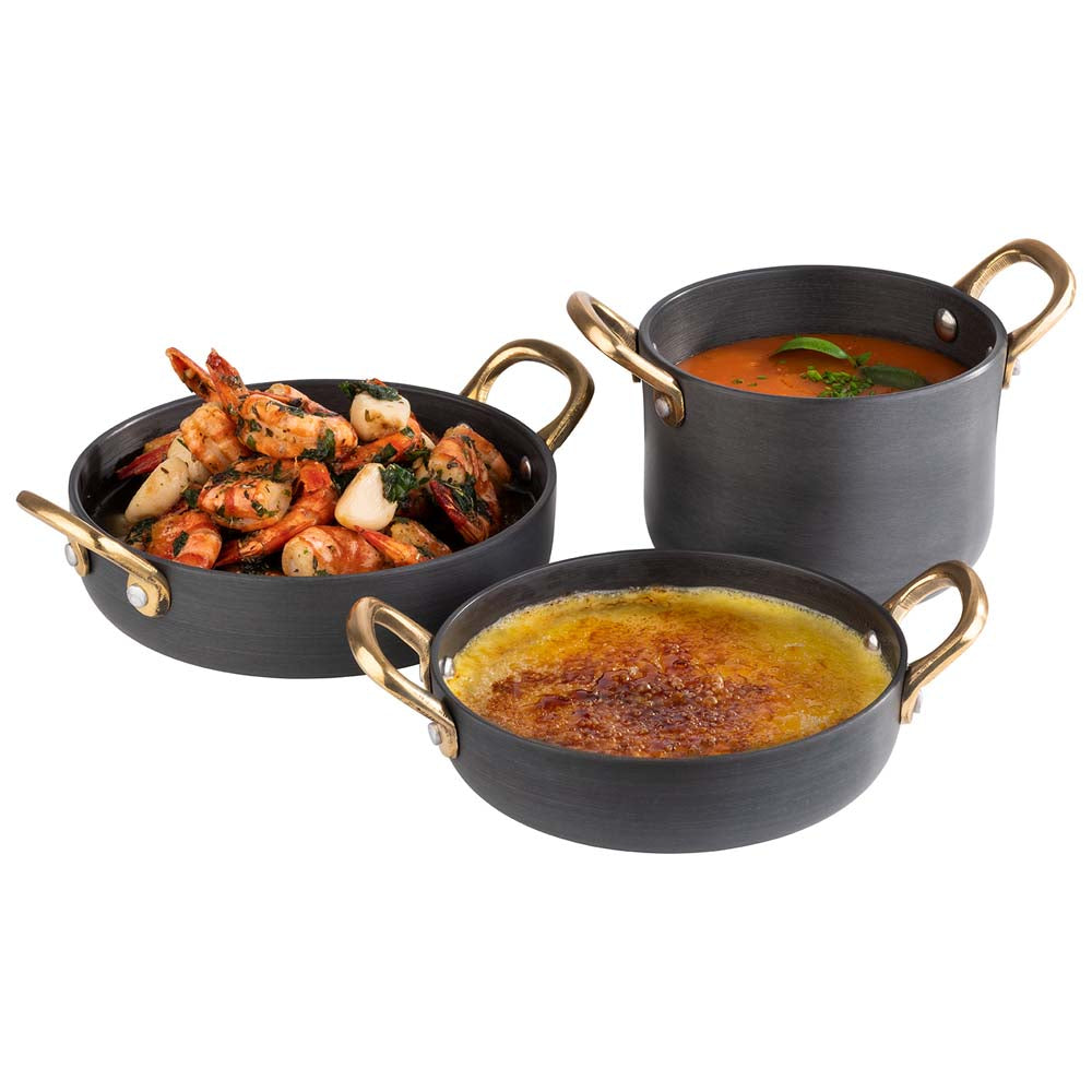 DELHI Serviertöpfchen - (Ø 11,5 x 9,5 cm) - 0,6 l - Aluminium