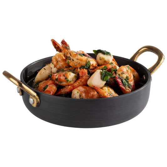 DELHI Serviertöpfchen - (Ø 15 x 6 cm) - 0,5 l - Aluminium