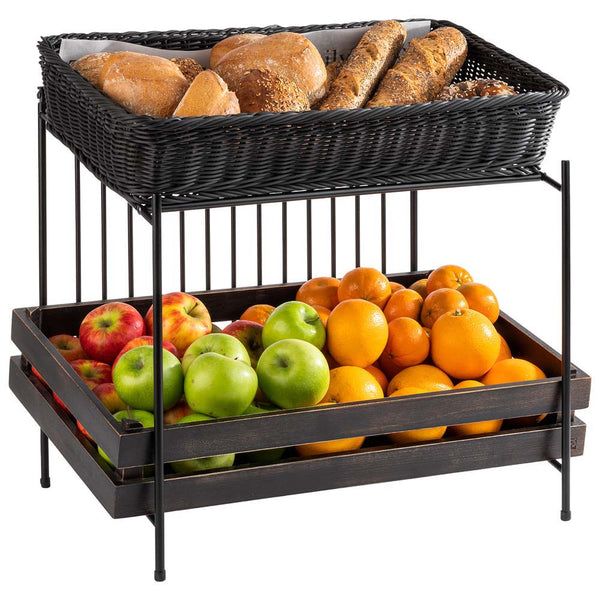 Buffetgestell  GN1/1 + GN1/2 -  Schwarz - Metall