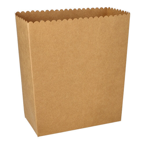 PURE Popcorn-Box - 15,8 x 8 x 19,2 cm - Pappe - Braun (10 x 50 Stück)