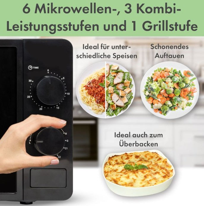 Mikrowelle MWG 792 - 20 Liter - 800 Watt/Schwarz