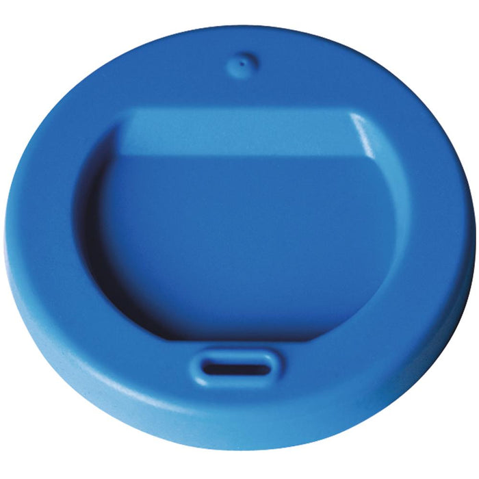 Silkondeckel mit Trinköffnung - (Ø 8,3 x 1,2 cm) - Blau
