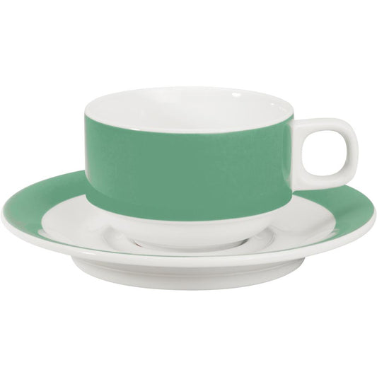COLOURS Kaffeetasse - 20 cl - (stapelbar) - Petrol