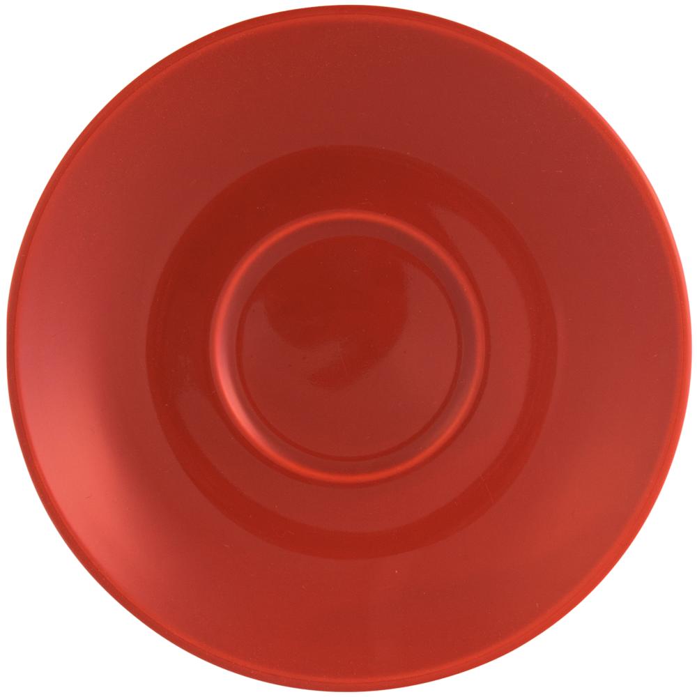 NANA Kaffee-Untertasse - (Ø 14,2 cm) - Kaminrot