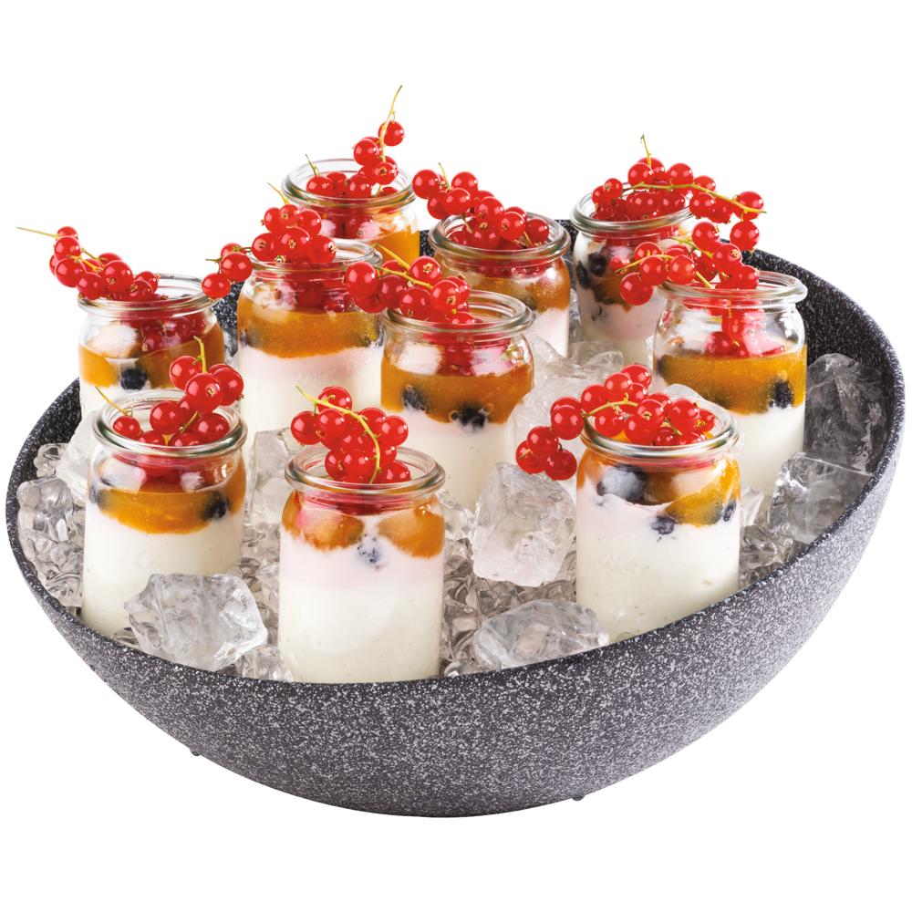 FROSTFIRE Schale - 3 l - (Ø 32,5 x 14 cm) - Aluminium - Granit