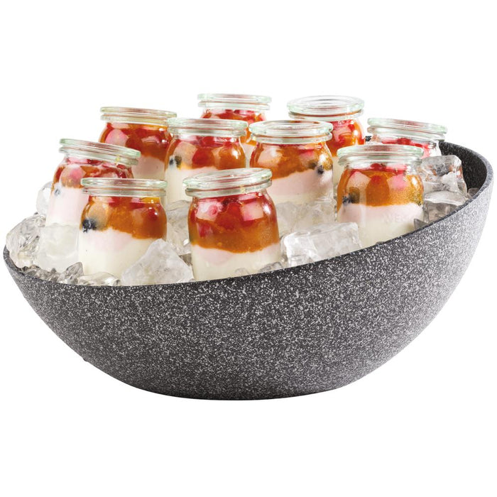 FROSTFIRE Schale - 1,9 l - (Ø 26,5 x 12 cm) - Aluminium - Granit