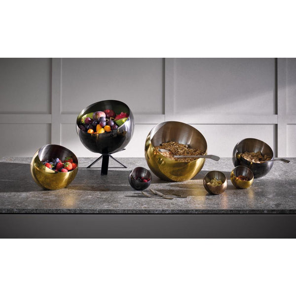 SPHERE Schalen (3-teilig) - 10 cl - (Ø 8 x 7 cm) - Goldfarbe