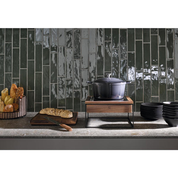 5 STARS Gusseisentopf mit Deckel - 6 l - (Ø 28 x 13 cm) - Anthrazit