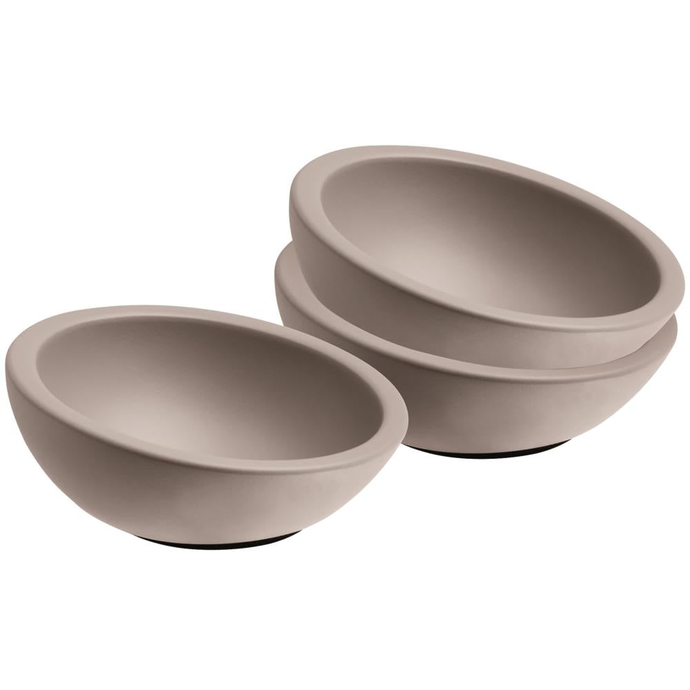 ELEMENT Schalen (3-teilig) - 5 cl - (Ø 10 x 4,5 cm) - Beton
