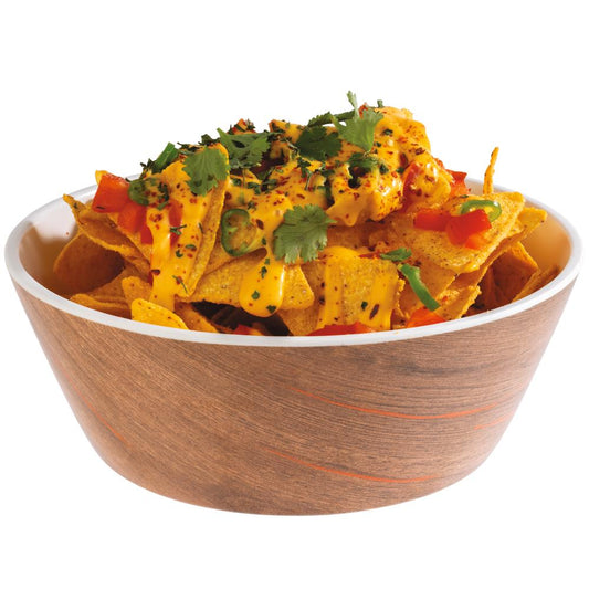 CRAZY WOOD Schale - 1,2 l - (Ø 20,5 x 7,5 cm) - Melamin