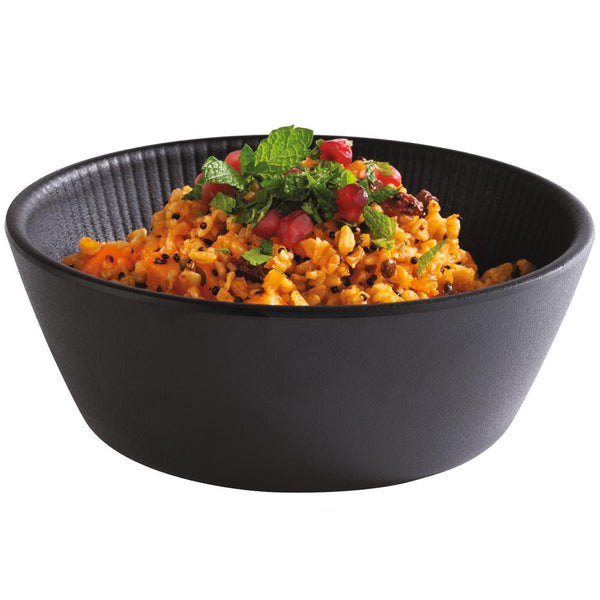 NERO Schale - 0,45 l - (Ø 15,5 x 5,5 cm ) - Melamin - Schwarz