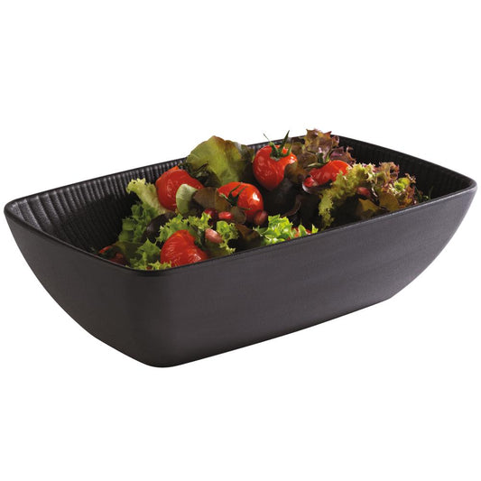 NERO Schale - 1,5 l - (GN 1/4) - Melamin-  Schwarz