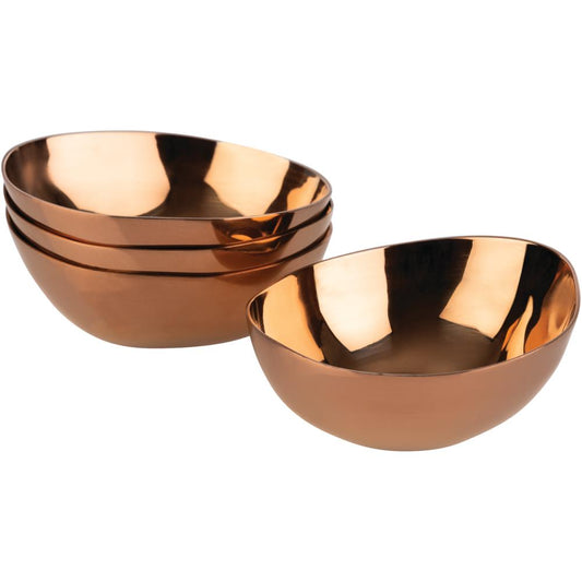 PEBBLES Schalen (4-teilig) - 6,5 x 6 x 2,5 cm - Kupfer