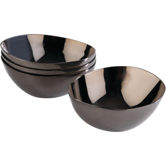 PEBBLES Schalen (4-teilig) - 6,5 x 6 x 2,5 cm - Schwarz