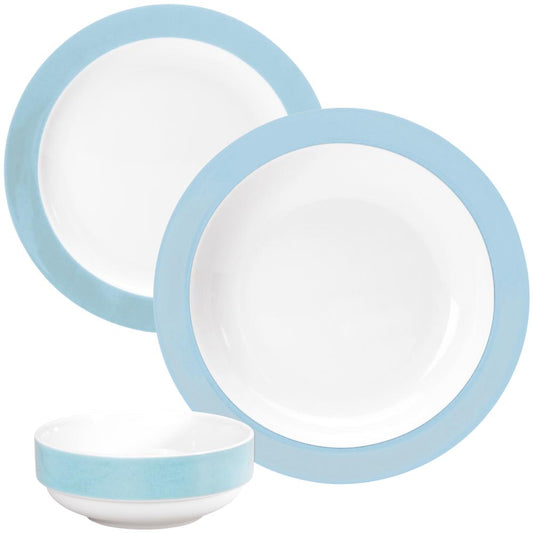 COLOURS Kinder-Gedeck - Hellblau - 72-tlg.