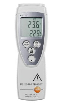 testo "112" hochgenaues Temperaturmessgerät - mit PTB Zulassung