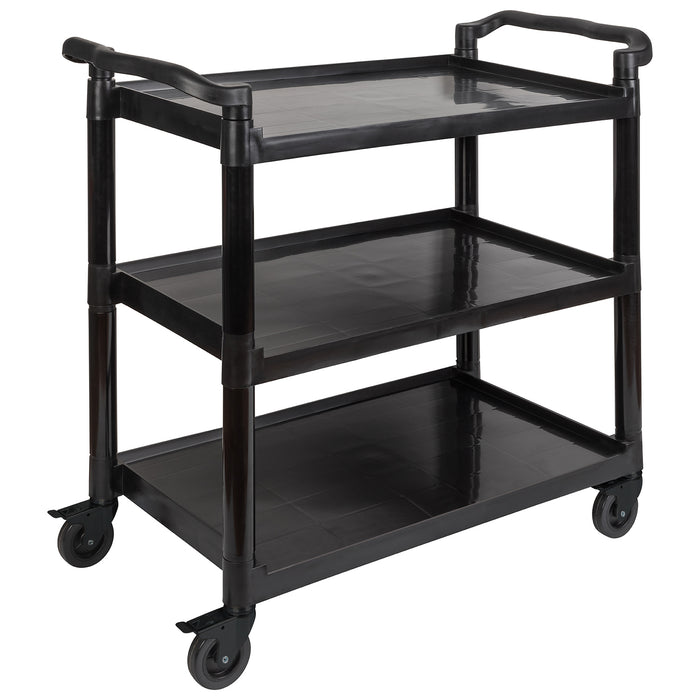 READY Servierwagen Kunststoff - 108 x 50 x 96 cm (schwarz)