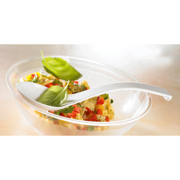 Salatlöffel abgekantet 24 cm - Weiß (SAN)