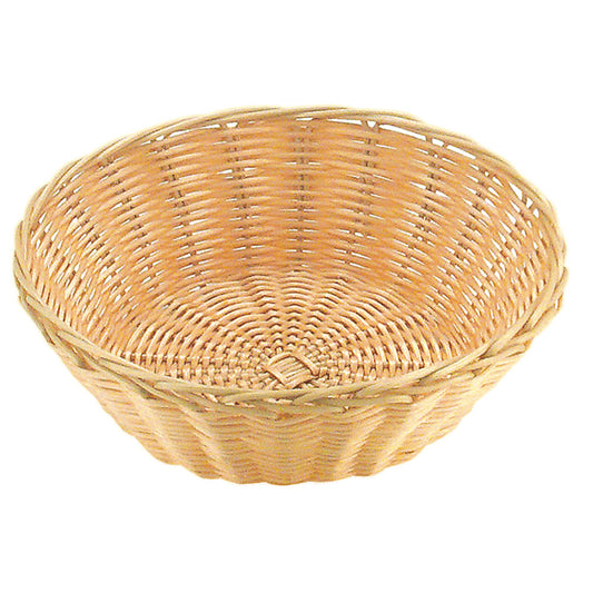 PE-Flechtkorb rund - Ø 20 x 6,5 cm - Natur