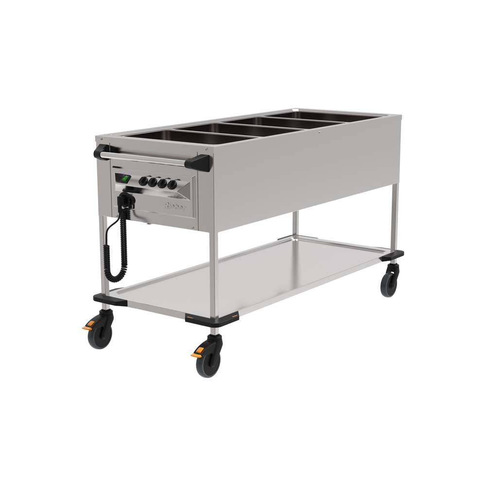 ZUB-4 Zubringerwagen 4x GN 1/1 - Griff stirnseitig (230 V)