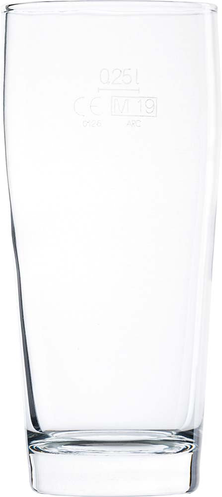 WILLI Trinkglas - 32 cl /-/ 0,25 l (Ø 6,7 x 14,2 cm) - geeicht /-/ 0,3 l