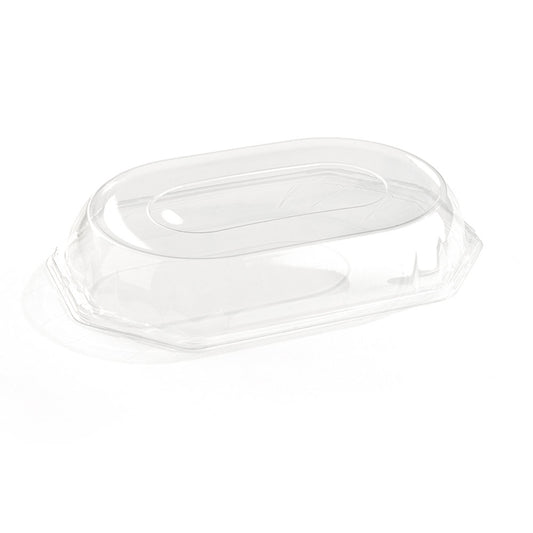 Deckel für rPET-Partyplatte octagonal - 46 x 30 cm