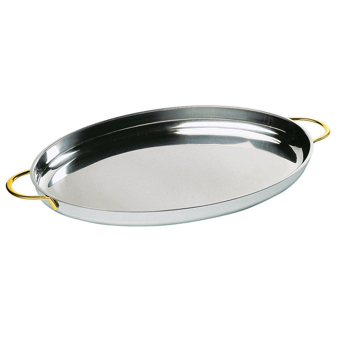 GOLD Servierpfanne Oval - 31 x 21,5 x 3 cm (1,2 l)