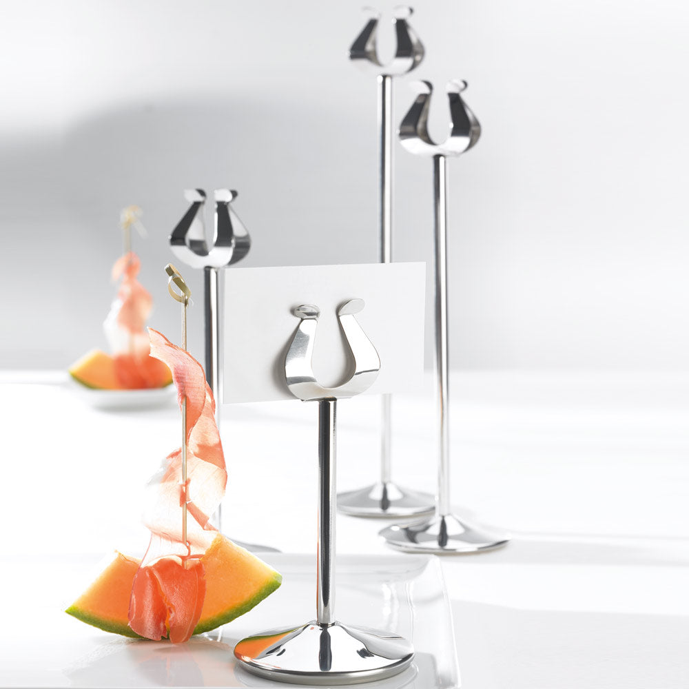 Bankett-Kartenständer Edelstahl - Ø 7,5 x 10 cm