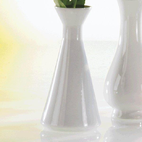 TROMBA Vase  Ø 7,5 x 14,5 cm  gerade Form  elegante Vase für Einzelblumen