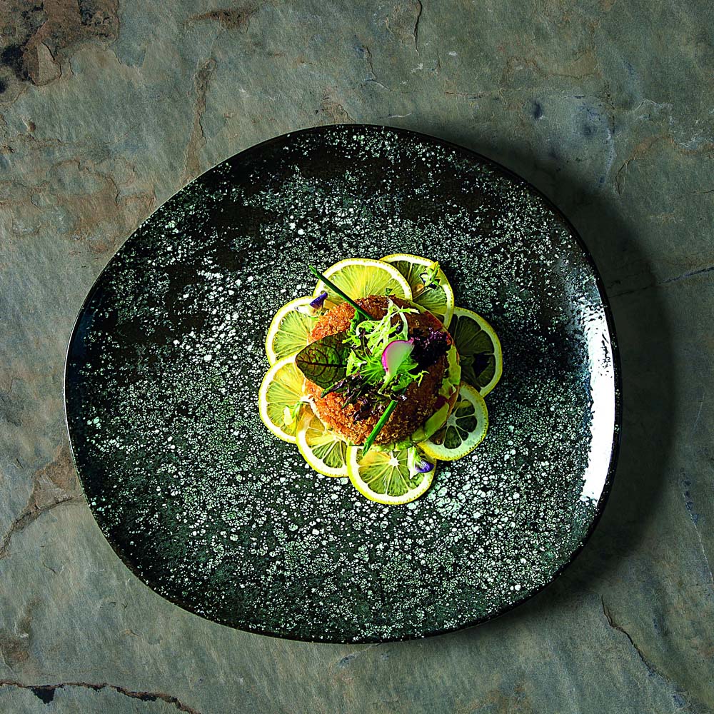 COSMOS BLACK Coupteller, Dessert - Ø 21 cm
