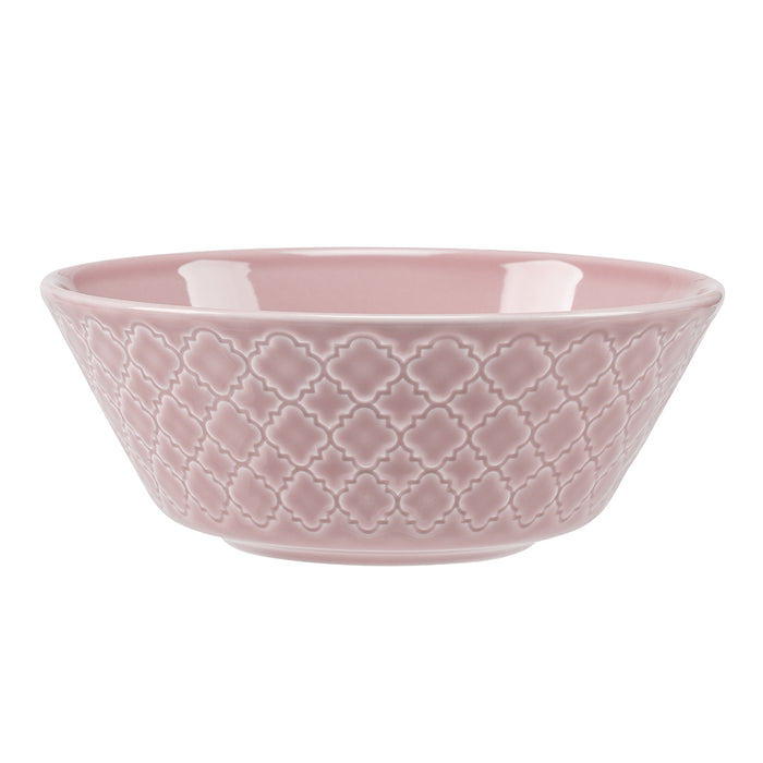 MARRAKESCH Schüssel Ø 15 cm - mit Relief - Blush Rosa