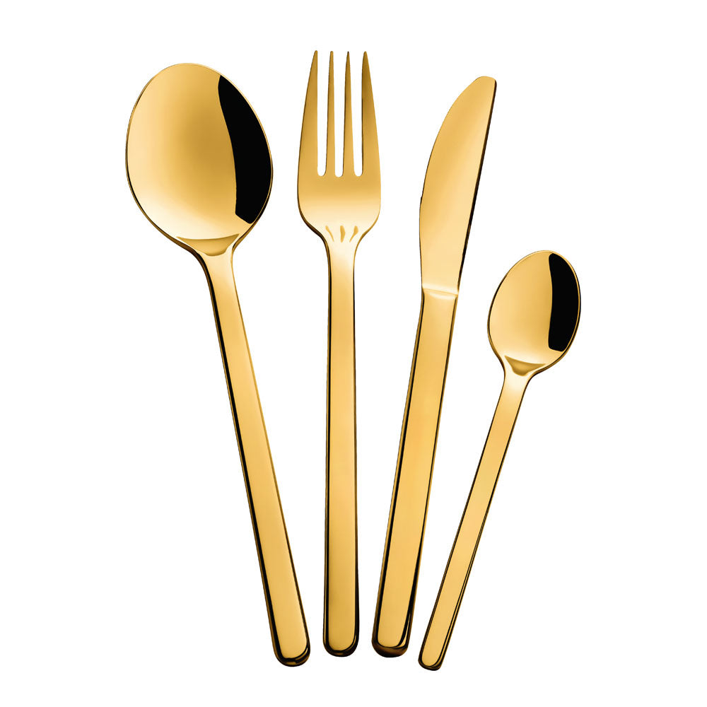 NORDIC Menülöffel - 20 cm - gold glänzend (PVD)