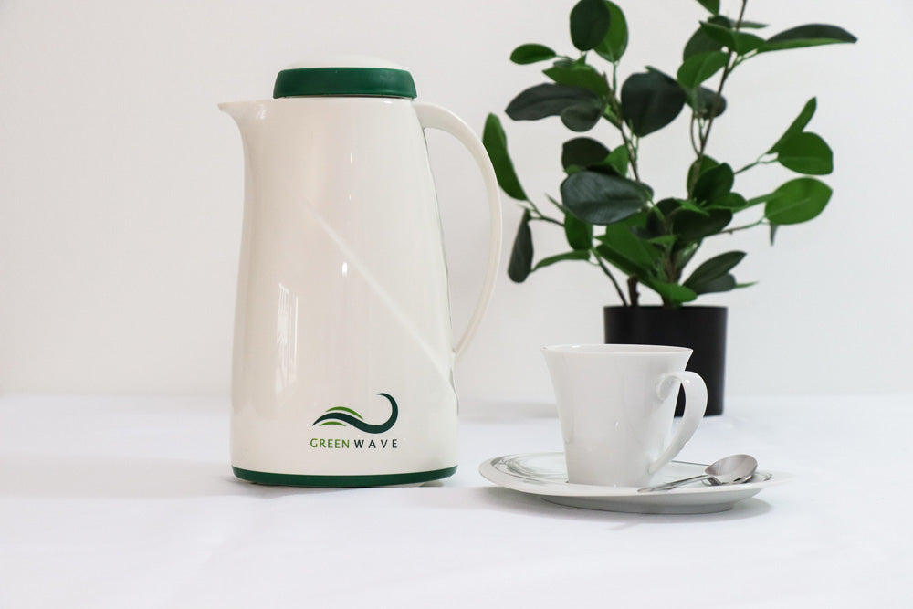 GREEN WAVE Isolierkanne 1,0 l - Schwarz