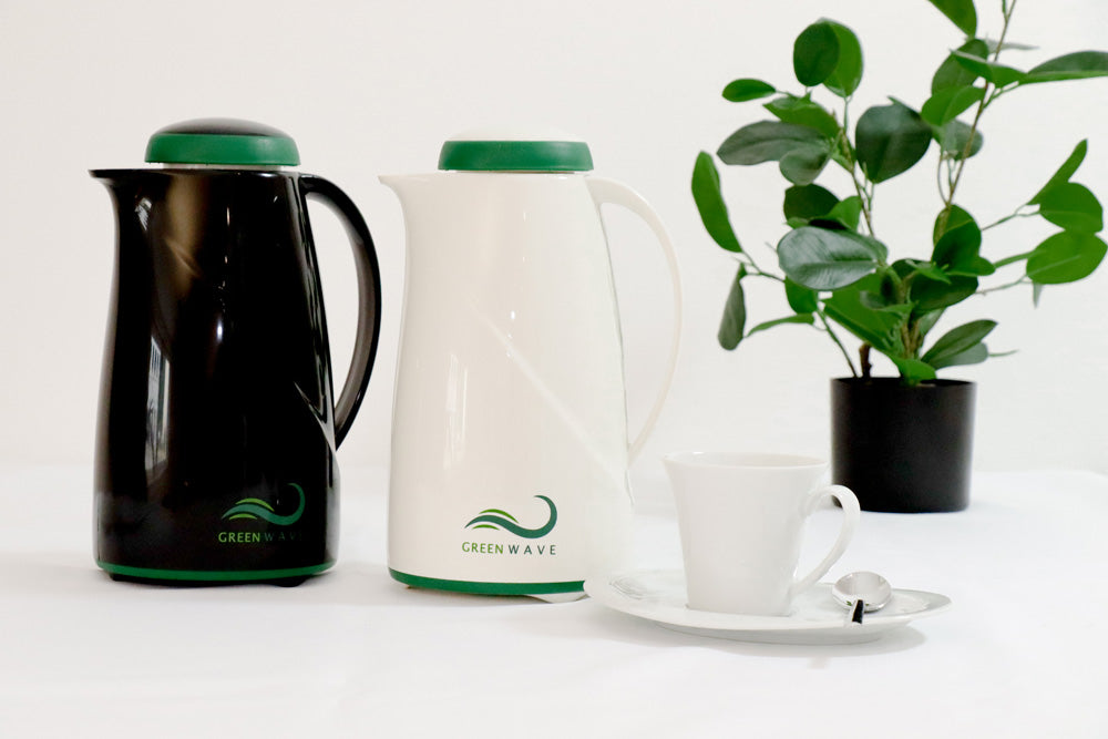 GREEN WAVE Isolierkanne 1,0 l - Schwarz