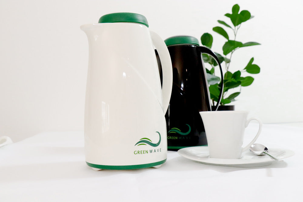 GREEN WAVE Isolierkanne 1,0 l - Schwarz