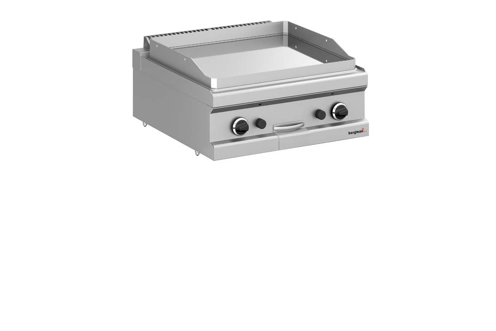 bergman Profiline Plus 700 Gas-Grillplatte glatt, verchromt - 11 kW