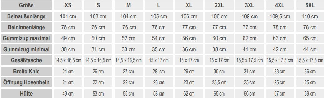 Schlupfhose - Weiß  - Unisex - XXL
