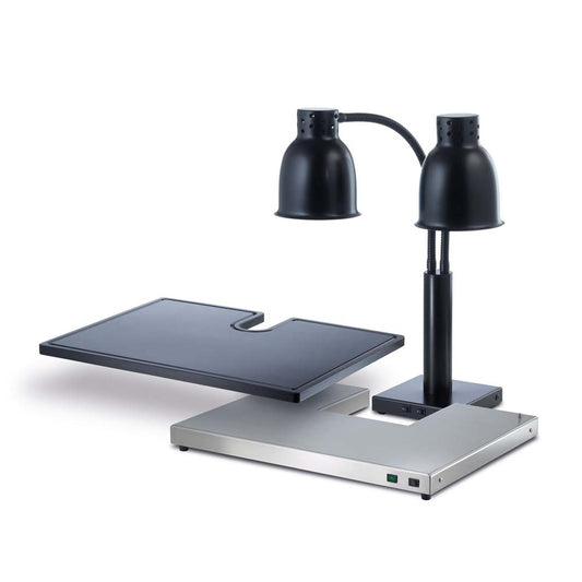 Schneidestation für Buffet-Wärmelampe "Dual" - beheizt - ohne Wärmelampe - 60 x 45 x 75 cm