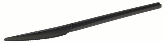 REUSEABLE Messer 16,8 cm - CPLA - Schwarz (20 x 50 Stück)